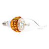 Dimmable E14 3W 240-270LM 3000-3500K Warm White Light Golden Shell LED Candle Bulb (85-265V)