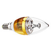 Dimmable E14 3W 260-290LM 3000-3500K Warm White Light Golden Shell LED Candle Bulb (110/220V)