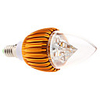 Dimmable E14 4W 320-360LM 3000-3500K Warm White Light Golden Shell LED Candle Bulb (85-265V)