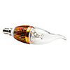 Dimmable E14 4x1W 360-400LM 3000-3500K Warm White Light Gold Cover LED Candle Bulb (220V)