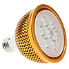 Dimmable E27 7W 630-700LM 6000-6500K Natural White Light Golden Shell LED Spot Bulb (85-265V)