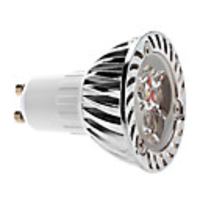 Dimmable GU10 3x1W 250-280LM 2800-3300K Warm White Light LED Spot Bulb (220V)