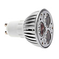 Dimmable GU10 3x1W 250-280LM 6000-6500K Natural White Light LED Spot Bulb (220V)