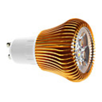 Dimmable GU10 3x2W 540-600LM 6000-6500K Natural White Light Gold Cover LED Spot Bulb (220V)