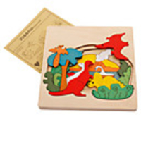 Dinosaur Jigsaw Puzzle Wooden Puzzle Animals Wooden Cartoon Kid