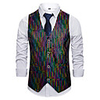 Disco 1980s Masquerade Vest Waistcoat Men