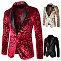 Disco 1980s Suits Blazers Lapel Collar Blazer Men