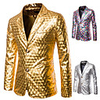 Disco 1980s Tuxedo Suits Blazers Lapel Collar Blazer Men