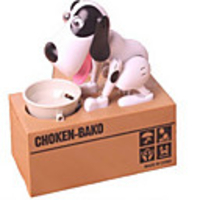 Display Model Piggy Bank / Money Bank Dog Novelty ABS Adults