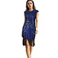 Diva Disco 1980s Fringed Dress Vacation Dress Dress Women