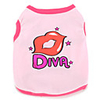 Diva Style Cotton Vest for Dogs (XS-S,  Pink)