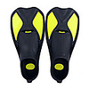 Diving Fins Long Blade Adjustable Strap Diving Snorkeling Scuba Silicone Neoprene - for Kids Yellow Blue
