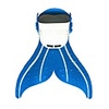 Diving Fins Swim Fins Mermaid Easy Carrying Short Blade Swimming Diving Snorkeling PE - for Kids Blue Pink Blue / White
