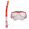 Diving Mask And Snorkel Set For Adults (Red)