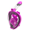 Diving Mask Full Face Mask Underwater 180 Degree View Leak-Proof GoPro Compatible Waterproof Anti Fog Adjustable Length Single Window - Swimming Diving Snorkeling Scuba Silica Gel - For Adults Kids