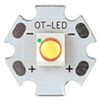DIY 3W 210LM 2800-3200K Warm White Light LED Emitter with Aluminum Base (3.2-3.6V)