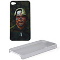 DIY Cystal Case And 3D Sticker Combo For iPhone 4(Skull Soldier)