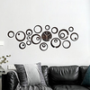 DIY Geometry Bubble Mirror Wall Clock Circular Decoration Silent Wall Sticker Clock Acrylic Creative Fashion Wall Watch Clock miniinthebox