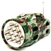 DK Multi Functional Flash Light Speaker (Camouflage Green)