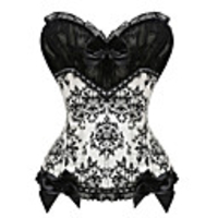 Dobby Fabric Corset Wedding Personalized Bowknot