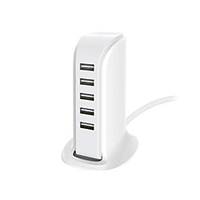 Dock Charger / Home Charger USB Charger EU Plug Multi-Output / Normal 5 USB Ports 4 A 100~240 V for Universal