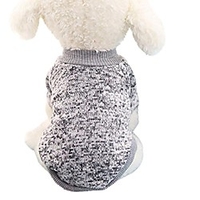 dog apparel,  pet dogs puppy fleece sweater clothes autumn winter warm sweater (dark blue) miniinthebox