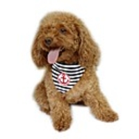 Dog Bandanas Hats Dog Clothes Red Blue Costume Cotton Sailor Holiday Fashion S M L