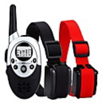 Dog Bark Collar Dog Training Collars Waterproof Adjustable / Retractable Wireless Anti Bark Rechargeable Remote Control Shock / Vibration Solid Colored Plastic Nylon Black / Red