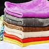 Dog Bed Pet Blankets Solid Colored Warm Foldable Soft Blue Pink Random Color For Pets