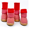 Dog Boots / Shoes Anti-Slip Keep Warm Color Block For Pets Rubber Pink