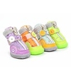 Dog Boots / Shoes Anti-Slip Keep Warm Color Block For Pets Rubber Purple