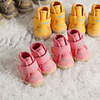 Dog Boots / Shoes Anti-Slip Keep Warm Letter For Pets PU Leather Yellow