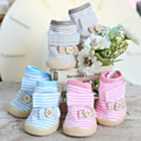 Dog Boots / Shoes Anti-Slip Keep Warm Stripes For Pets Rubber Blue