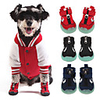 Dog Boots / Shoes Snow Boots Anti-Slip Keep Warm Color Block For Pets Rubber Black