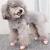 Dog Boots / Shoes Snow Boots Anti-Slip Keep Warm Solid Colored For Pets Plush Fabric Yellow