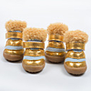 Dog Boots / Shoes Snow Boots Anti-Slip Keep Warm Sparkling Glitter For Pets Rubber Blue