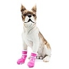 Dog Boots / Shoes Socks Anti-Slip Keep Warm Color Block Footprint / Paw For Pets Cotton Black