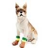Dog Boots / Shoes Socks Anti-Slip Keep Warm Color Block For Pets Cotton Black