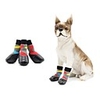 Dog Boots / Shoes Socks Anti-Slip Keep Warm Color Block For Pets Cotton Red black