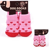 Dog Boots / Shoes Socks Puppy Clothes Stripes Casual / Daily Keep Warm Winter Dog Clothes Puppy Clothes Dog Outfits Random Color Costume for Girl and Boy Dog Cotton S M L miniinthebox
