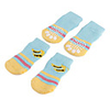 Dog Boots / Shoes Socks Stripes Casual / Daily Keep Warm Winter Dog Clothes Blue Costume Cotton S M L