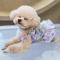 Dog Bowknot Floral Dress Skin-Friendly Pet Princess Dress Dog Sundress Summer Puppy Clothes for Dogs and Cats miniinthebox