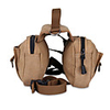 Dog Carrier Bag Travel Backpack Dog Backpack Dog Saddle Bag Multi layer Adjustable Flexible Solid Colored Fabric Khaki