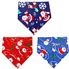 Dog Cat Bandanas Hats Christmas Costume Christmas Santa Claus Santa Claus Classic Cosplay Funny Christmas Party Winter Dog Clothes Puppy Clothes Dog Outfits Adjustable Red Blue Dark Blue Costume