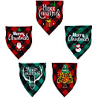 Dog Cat Bandanas Hats Christmas Costume"es Sayings Christmas Santa Claus Santa Claus Classic Cosplay Funny Christmas Party Winter Dog Clothes Puppy Clothes Dog Outfits Adjustable Red / Green