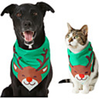 Dog Cat Bandanas Hats Christmas Costume Santa Claus Elk Santa Claus Classic Cosplay Funny Christmas Party Winter Dog Clothes Puppy Clothes Dog Outfits Adjustable Green Costume for Girl and Boy Dog