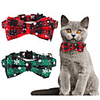 Dog Cat Bandanas Hats Christmas Costume Tie / Bow Tie Plaid / Check Santa Claus Santa Claus Classic Cosplay Funny Christmas Party Winter Dog Clothes Puppy Clothes Dog Outfits Adjustable Red Green