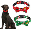 Dog Cat Bandanas Hats Christmas Costume Tie / Bow Tie Santa Claus Santa Claus Classic Cosplay Funny Christmas Party Winter Dog Clothes Puppy Clothes Dog Outfits Adjustable Red Green Costume for