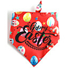 Dog Cat Bandanas Hats Dog Bandana Dog Bibs Scarf Cartoon Letter Number Party Cute Christmas Party Dog Clothes Adjustable White Red Blue Costume Fabric L