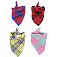 Dog Cat Bandanas Hats Dog Bandana Dog Bibs Scarf Plaid / Check Casual / Sporty Cute Sports Casual / Daily Dog Clothes Breathable Costume Cotton S M
